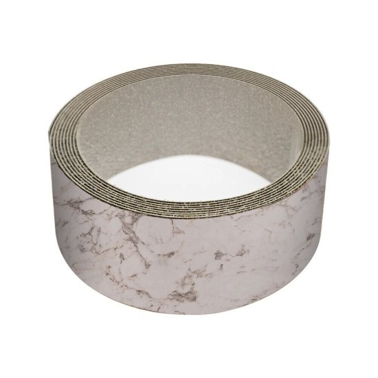 Лента кромочная для столешницы 44х3050 мм мрамор миланский пластик с клеем Кедр