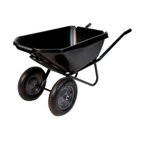 Тачка садово-строительная двухколесная Павловская Заря 110 л 250 кг ударопрочная усиленная морозостойкая (ТД2П110)