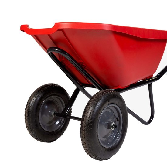 Тачка садово-строительная двухколесная Павловская Заря 110 л 250 кг ударопрочная усиленная морозостойкая (ТД2П110)