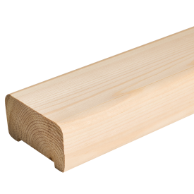 Поручень прямой 50 мм 40x80x3000 мм Хвоя сорт Прима сращенный