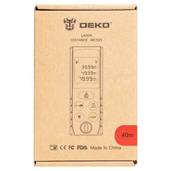 Дальномер лазерный Deko LRD110-40M, 40 м