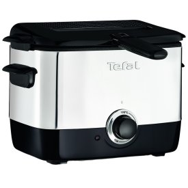 Фритюрница Tefal MiniFryer серебристая/черная