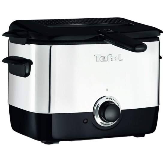 Фритюрница Tefal MiniFryer серебристая/черная