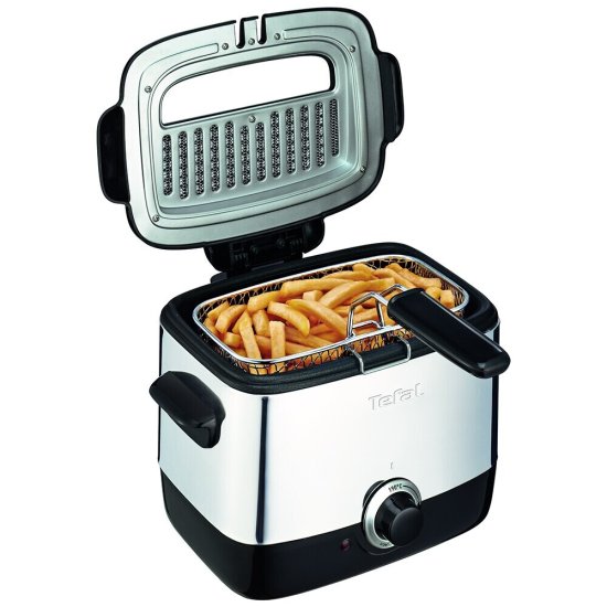 Фритюрница Tefal MiniFryer серебристая/черная