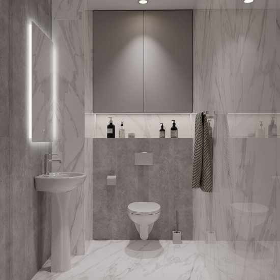 Керамогранит Lavelly Statuario Ligure белый матовый 1200x600x8,5 мм (2 шт.=1,44 кв.м)