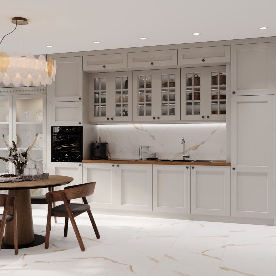 Керамогранит Lavelly Calacatta Toscana белый полированный 1200x600x8,5 мм (2 шт.=1,44 кв.м)