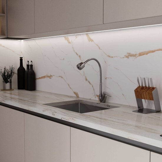 Керамогранит Lavelly Calacatta Toscana белый матовый 1200x600x8,5 мм (2 шт.=1,44 кв.м)