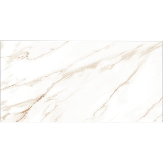 Керамогранит Lavelly Calacatta Imperia белый полированный 1200x600x8,5 мм (2 шт.=1,44 кв.м)