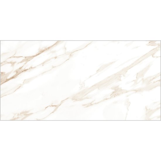 Керамогранит Lavelly Calacatta Imperia белый полированный 1200x600x8,5 мм (2 шт.=1,44 кв.м)