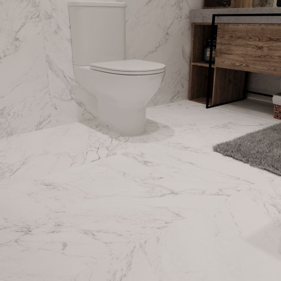 Керамогранит Lavelly Statuario Savona белый матовый 1200x600x8,5 мм (2 шт.=1,44 кв.м)