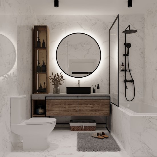 Керамогранит Lavelly Statuario Savona белый матовый 1200x600x8,5 мм (2 шт.=1,44 кв.м)