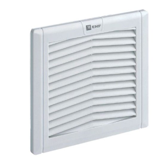 Решетка вентиляционная с фильтром EKF PROxima 223х253х24 мм IP54 (EXF305)
