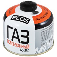 Баллон газовый универсальный всесезонный Ecos GC-230 одноразовый 0,52 л