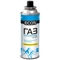 Баллон газовый для портативных плит всесезонный Ecos GC-220 одноразовый 0,52 л