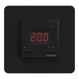 Терморегулятор электронный сенсорный для теплого пола Welrok AZ BK черный с поддержкой Wi-Fi
