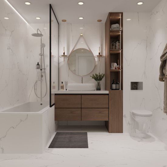 Керамогранит Lavelly Carrara Antico белый матовый 600x600x8,2 мм (4 шт.=1,44 кв.м)