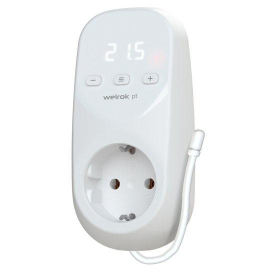 Терморегулятор цифровой для теплого пола Welrok PT белый