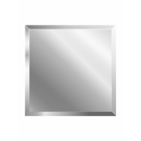 Плитка зеркальная квадратная 200х200х4 мм Continent серебряная с фацетом (4 шт.=0,16 кв.м)