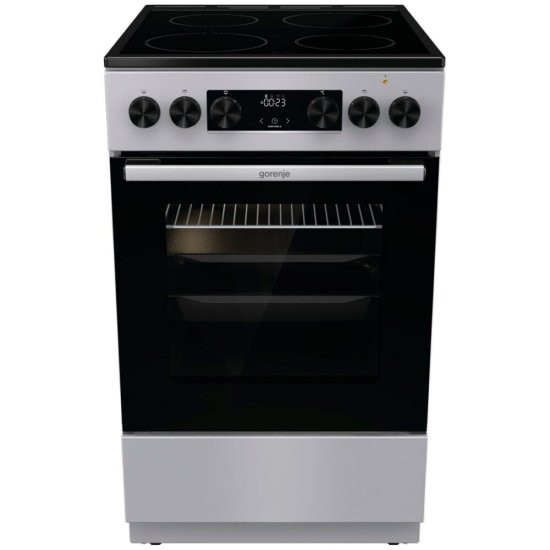 Плита электрическая Gorenje GEC5C41SG 4 конфорки серебристая