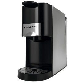 Кофеварка капсульная/рожковая Polaris PCM 2020 3-in-1 черная/нержавеющая сталь