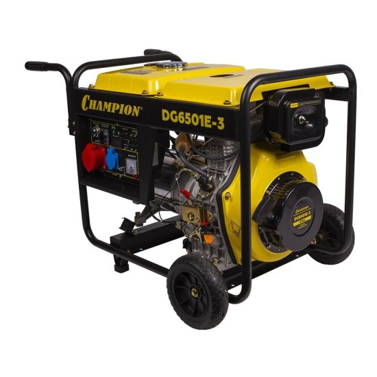 Генератор дизельный Champion DG6501E-3 6,5 кВт с электростартером