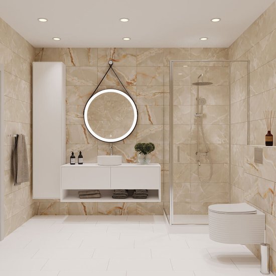 Плитка облицовочная Lavelly Oniks бежевая 600x300x9 мм (10 шт.=1,8 кв.м)