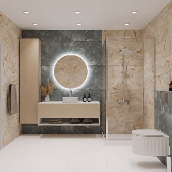 Плитка облицовочная Lavelly Oniks бежевая акцент 600x300x9 мм (10 шт.=1,8 кв.м)