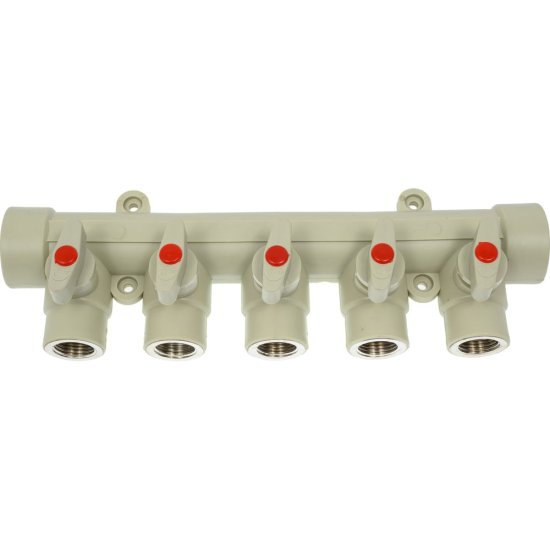 Коллектор с шаровыми кранами LAMMIN Lm31082515032G