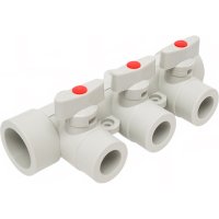 Коллектор с шаровыми кранами LAMMIN Lm31081003032G