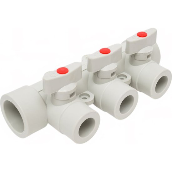 Коллектор с шаровыми кранами LAMMIN Lm31081003032G