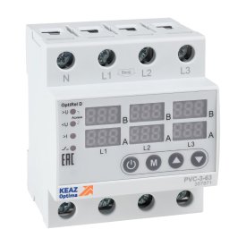 Реле напряжения КЭАЗ OptiRel D PVC-3-63