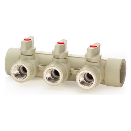 Коллектор с шаровыми кранами LAMMIN Lm31082315032G