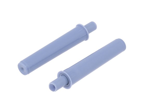 Демпфер мебельный врезной 9x70 мм ПВХ цвет серый 2 шт.