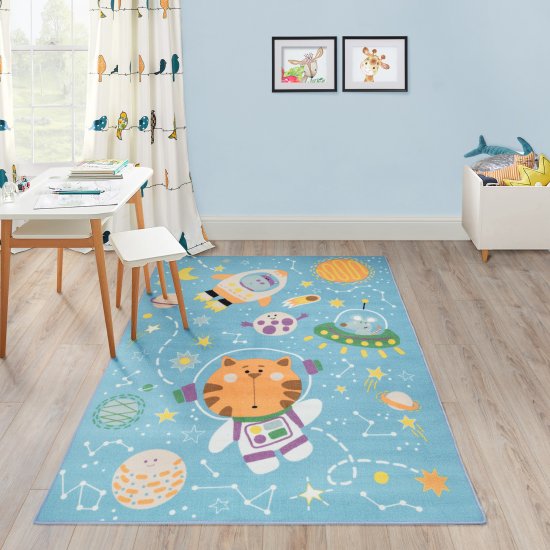 Ковер Бэби Космонавт 150x200 см полиамид цвет разноцветный