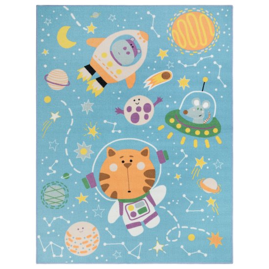 Ковер Бэби Космонавт 150x200 см полиамид цвет разноцветный