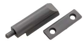Демпфер мебельный накладной 5.8x62 мм ПВХ цвет серый 2 шт.