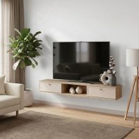 Тумба под телевизор KONSENSA Амьен 150x20x30 см ЛДСП цвет бежевый