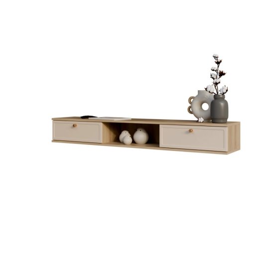 Тумба под телевизор KONSENSA Амьен 150x20x30 см ЛДСП цвет бежевый