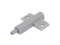 Демпфер мебельный накладной 12x70 мм ПВХ цвет серый