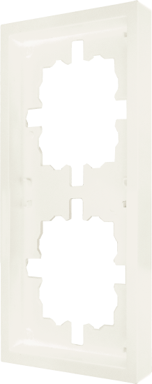 Рамка для розеток и выключателей Zima 2 поста цвет слоновая кость