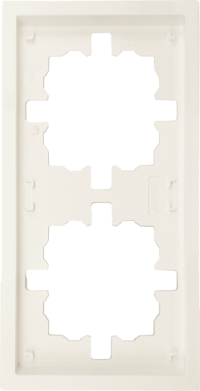 Рамка для розеток и выключателей Zima 2 поста цвет слоновая кость