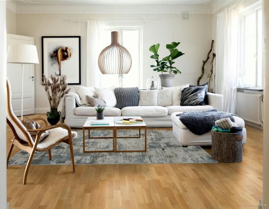 Ковер Merinos Nensi 200x290 см полипропилен L061 цвет бежево-синий