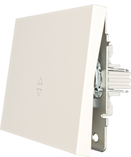 Выключатель проходной встраиваемый Zima 1 клавиша цвет слоновая кость