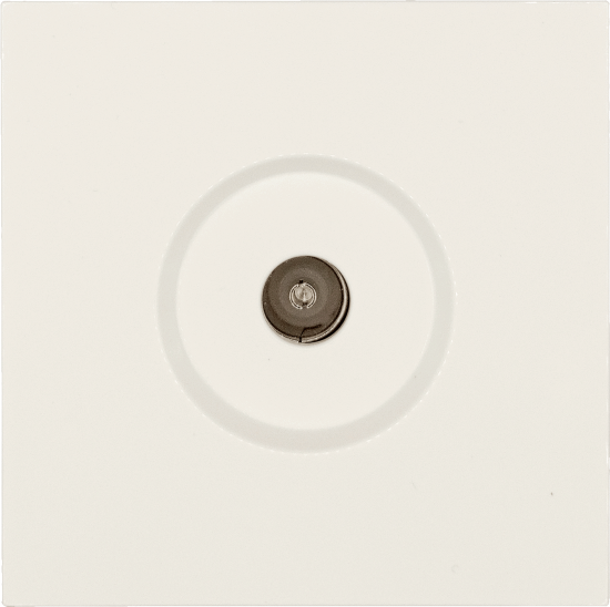 Розетка TV встраиваемая Zima без заземления цвет слоновая кость