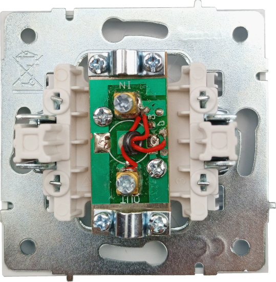 Розетка TV встраиваемая Zima без заземления цвет слоновая кость