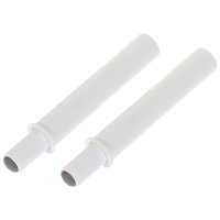 Демпфер мебельный врезной 9x70 мм ПВХ цвет белый 2 шт.