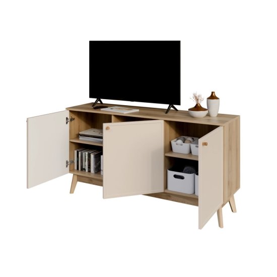 Тумба под телевизор KONSENSA Амьен 150x79x41.7 см ЛДСП цвет бежевый