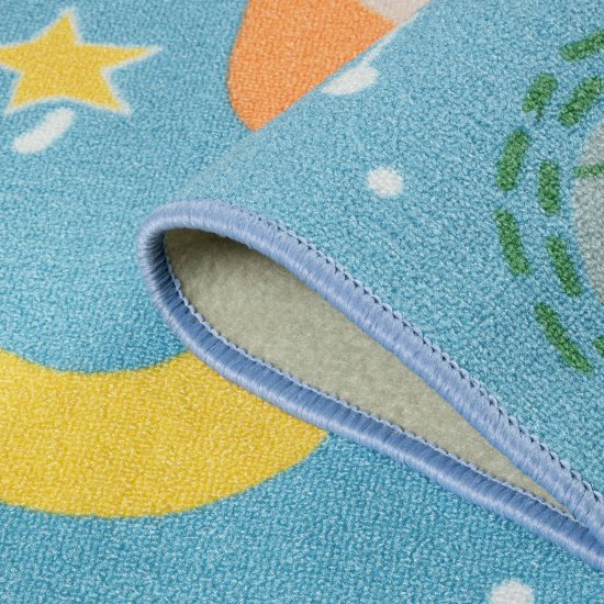 Ковер Бэби Космонавт 100x150 см полиамид цвет разноцветный