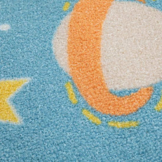 Ковер Бэби Космонавт 100x150 см полиамид цвет разноцветный