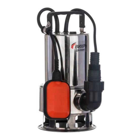 Насос дренажный Вихрь ДН-550Н для грязной воды 217 л/мин (68/2/4)